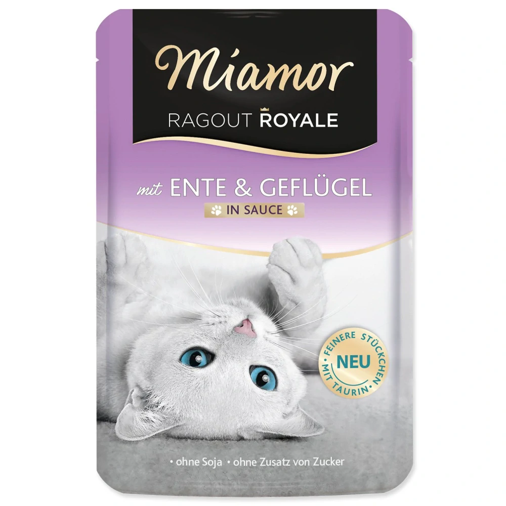 Kapsička Miamor Ragout Royale Adult kachna a drůbež ve šťávě 100g