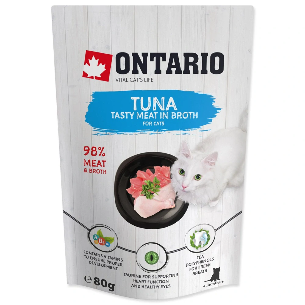 Kapsička Ontario tuňák ve vývaru 80 g