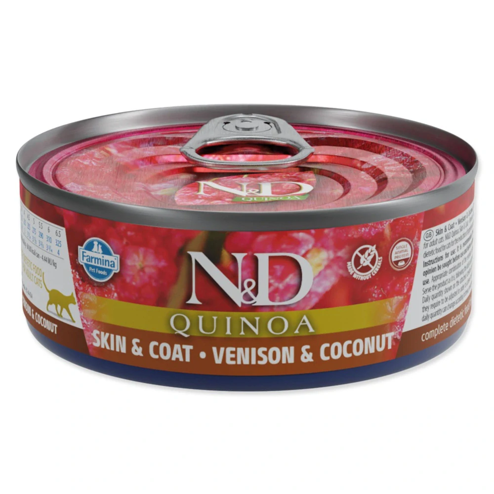 Konzerva N&D Cat Quinoa Venison & Coconut 80 g
