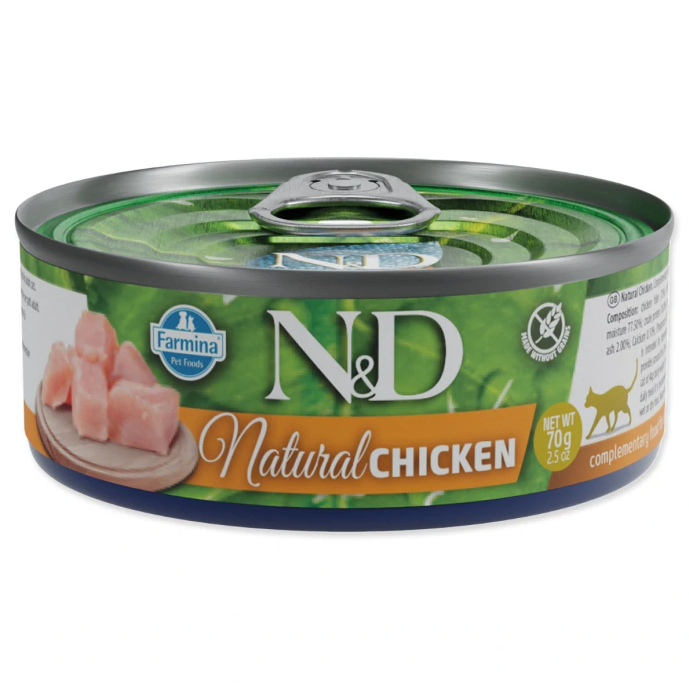 Konzerva N&D Cat Natural Chicken 70 g