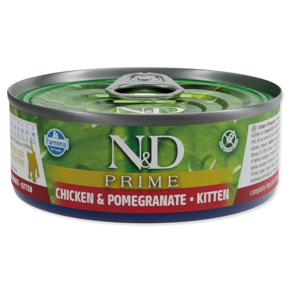 Konzerva N&D Kitten Prime Chicken & Pomegranate 70 g