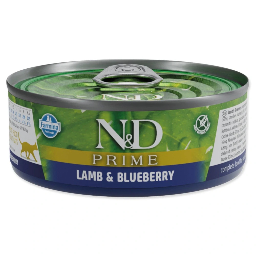 Konzerva N&D Cat Prime Lamb & Blueberry 70 g