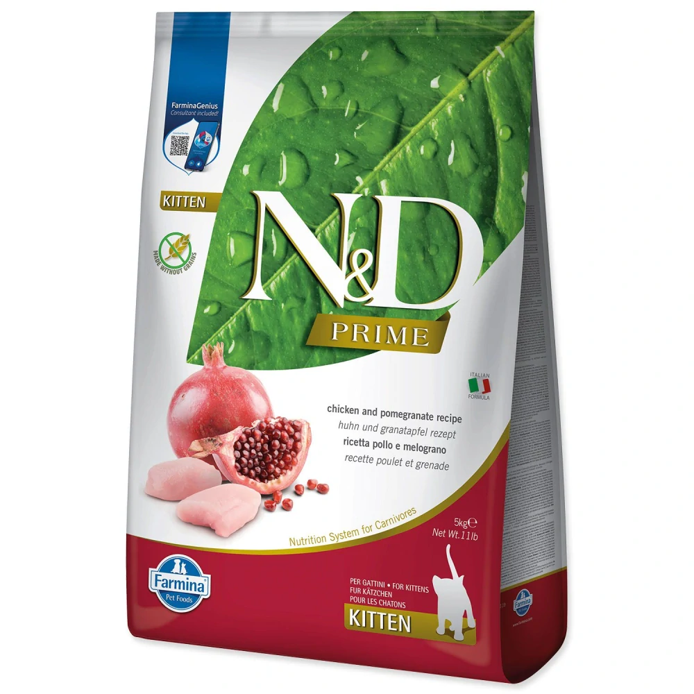 Krmivo N&D Kitten Prime Chicken & Pomegranate 5kg
