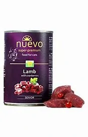 Nuevo kočka Senior Jehněčí s brusinkami konz. 400g