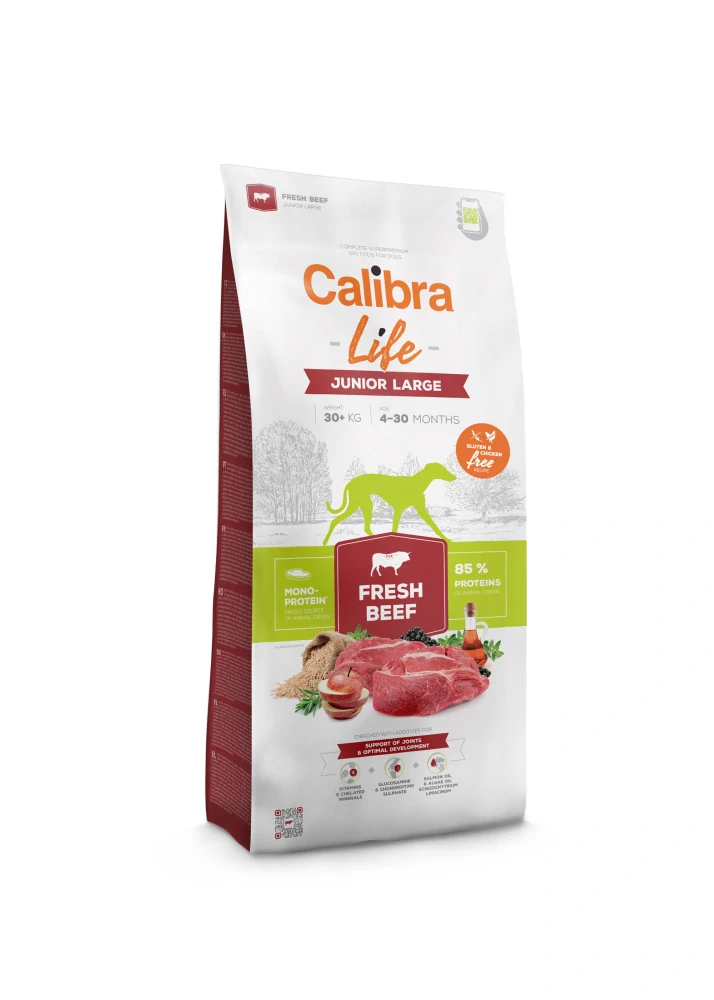 Calibra Dog Life Junior Large Fresh Beef 12kg