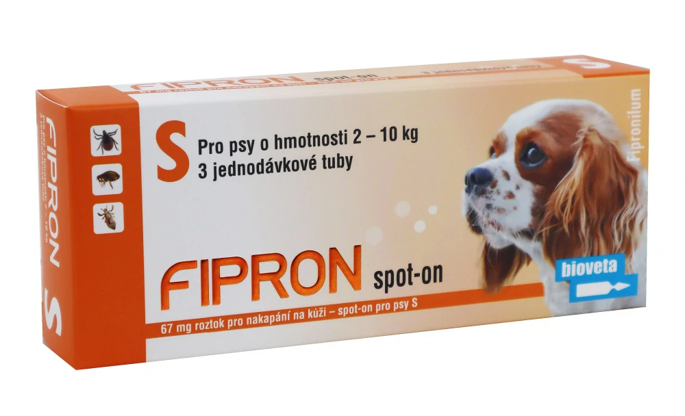 Fipron 67mg Spot-On pes 2 - 10kg sol 3 pipety