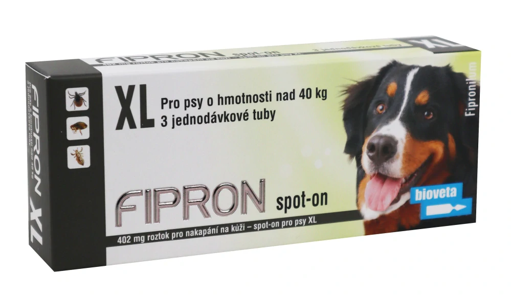 Fipron 402mg Spot-On pes nad 40kg 3 pipety