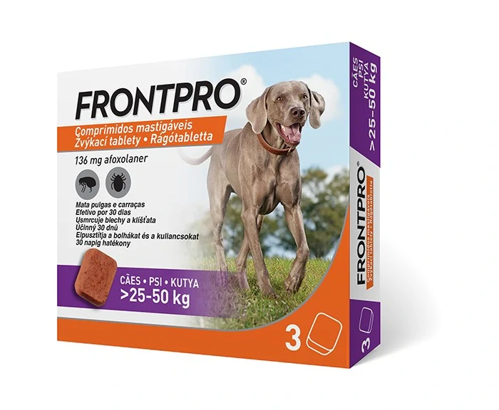 FRONTPRO pro psy L (25-50kg) 3 tablety