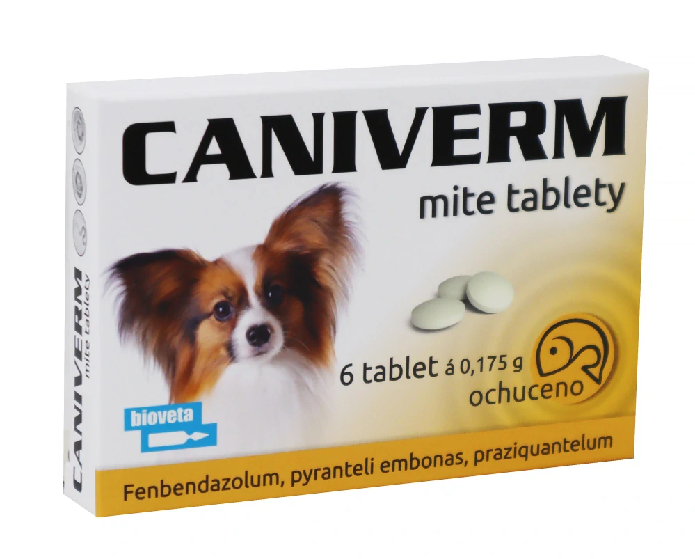Caniverm mite 0,175g 6 tablet