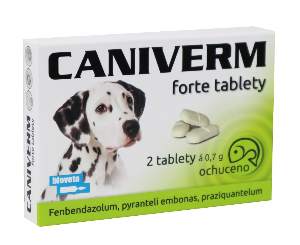 Caniverm forte 0,7g 2 tablety