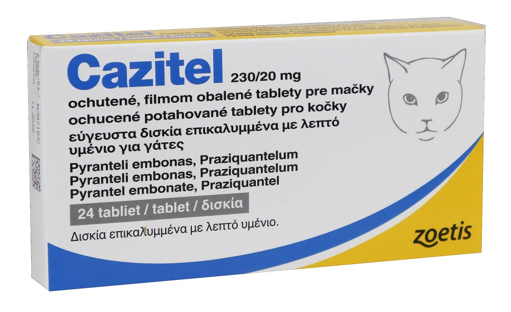 Cazitel kočka - 1 tableta
