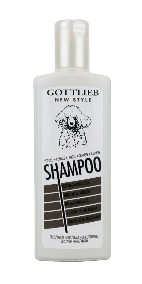 Gottlieb šampon Pudl s makadam.olejem Black 300ml