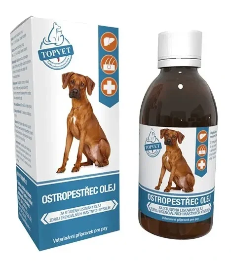 Ostropestřec olej pro psy TOPVET 200ml