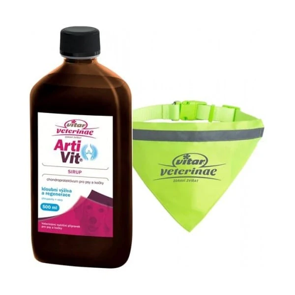 VITAR ArtiVit Sirup 500ml + reflexní obojek ZDARMA