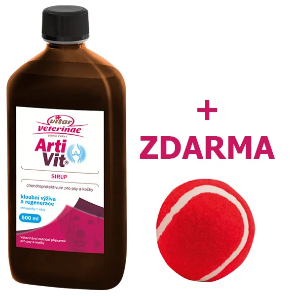 VITAR ArtiVit Sirup 500ml + aportovací míček ZDARMA