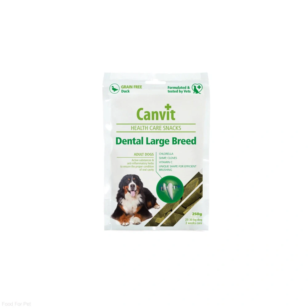 Canvit Snacks Dental Large Breed-Duck 250g