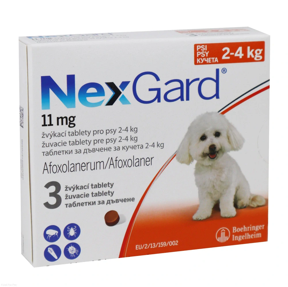 NexGard S (2-4kg) 3 tablety