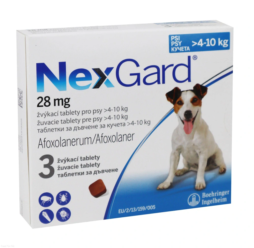 NexGard M (4-10kg) 3 tablety
