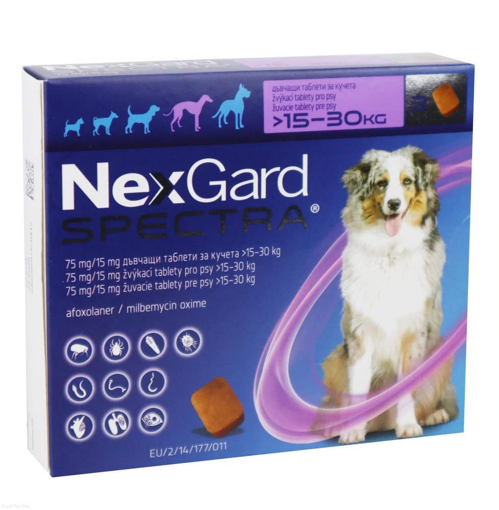 NexGard Spectra L (15-30kg) 3 tablety