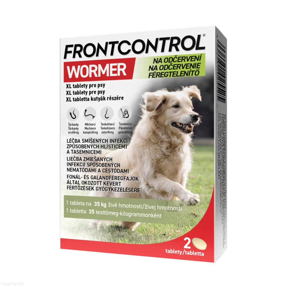 FRONTCONTROL WORMER XL pro psy (35kg) 2 tablety