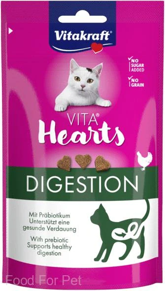 Vitakraft Cat poch. Vita Hearts Digestion kuře 40g