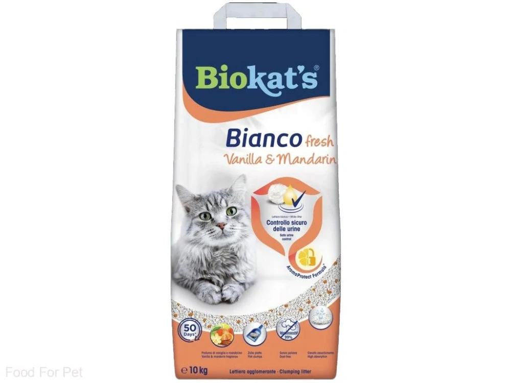 Podestýlka Biokat's Bianco Fresh Vanilla&Mandarin 10kg