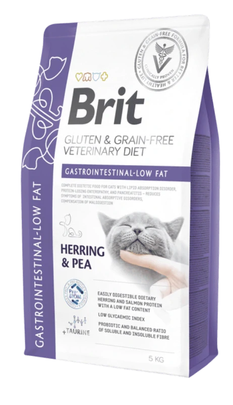 Brit VD Cat GF Gastrointestinal-Low fat 5kg