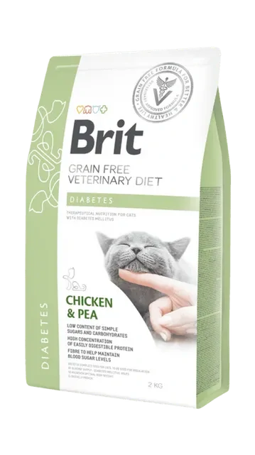 Brit VD Cat GF Diabetes 2kg