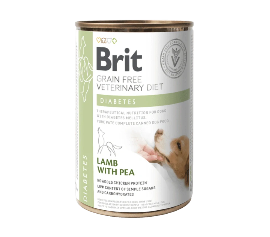 Brit VD Dog GF konz Diabetes 400g