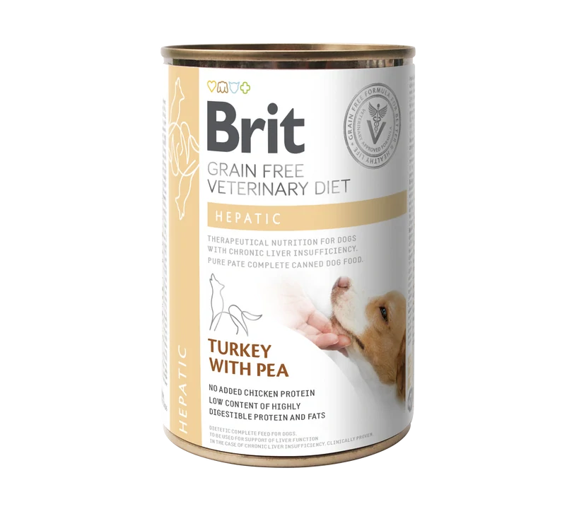 Brit VD Dog GF konz Hepatic 400g
