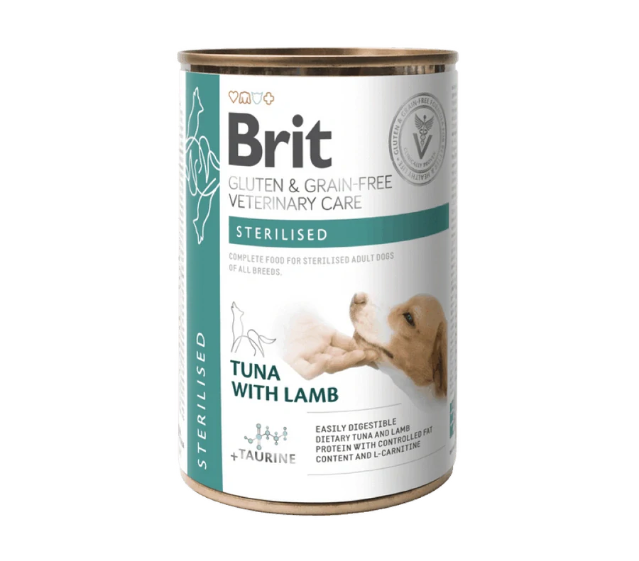 Brit VD Dog GF konz Sterilised 400g