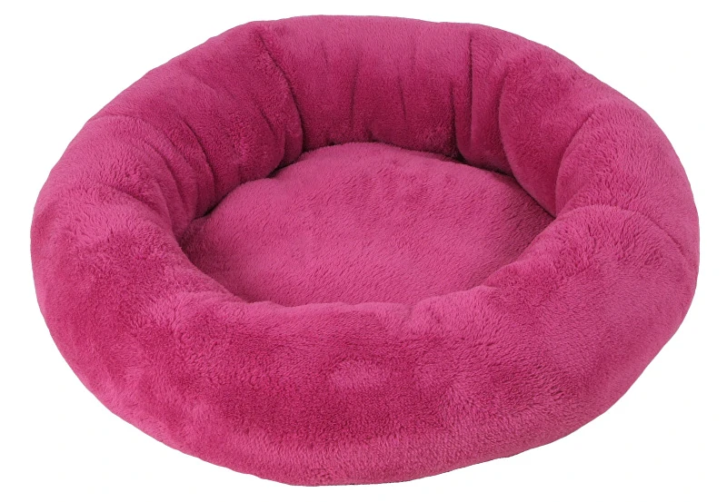 Pelech Amélie plyš kulatý 50cm Růžová tmavá