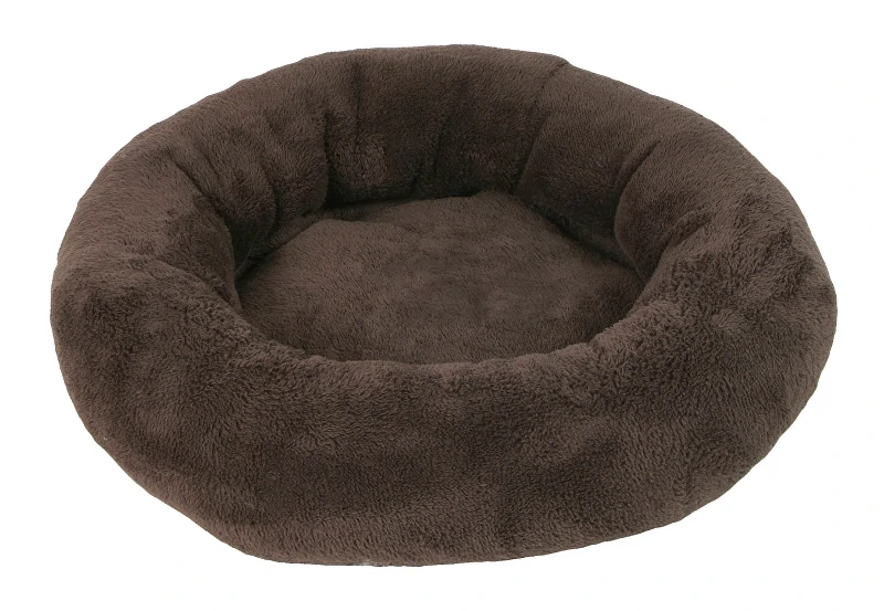 Pelech Amélie plyš kulatý 50cm Hnědá
