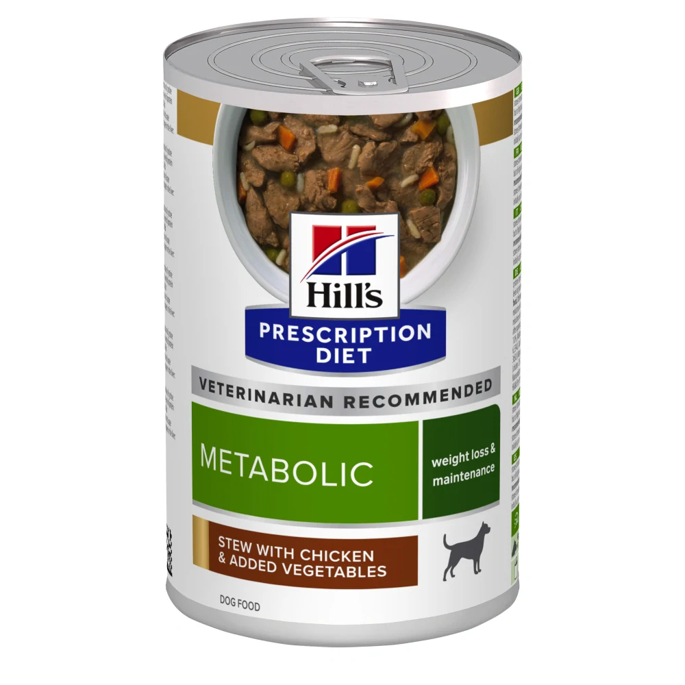 Hill's Can. PD Metabolic Weight Loss Chick&Veg Kon354g
