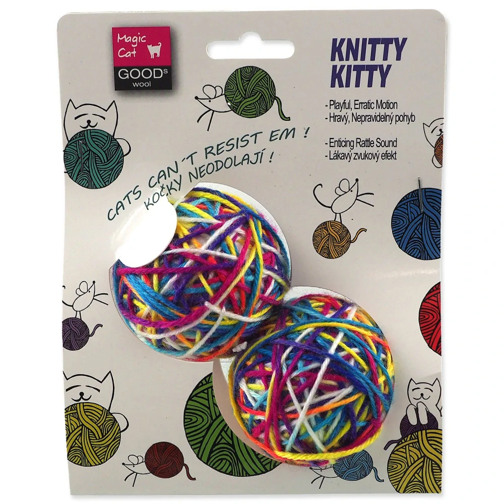 Hračka Magic Cat klubko barevné 6,5cm