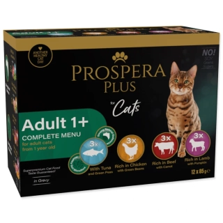 Kapsička Prospera Plus Adult 1+, 12 x 85 g