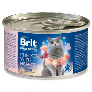Konzerva Brit Premium by Nature kuře a srdce 200 g
