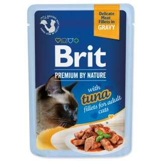 Kapsička Brit Premium by Nature tuňák filety v omáčce 85 g