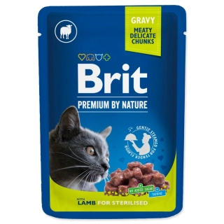Kapsička Brit Premium Cat Sterilised jehně 100g