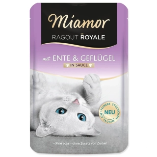 Kapsička Miamor Ragout Royale Adult kachna a drůbež ve šťávě 100g