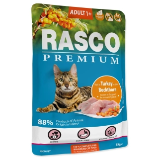 Kapsička Rasco Premium Adult krůta s rakytníkem 85 g