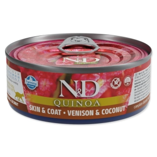 Konzerva N&D Cat Quinoa Venison & Coconut 80 g