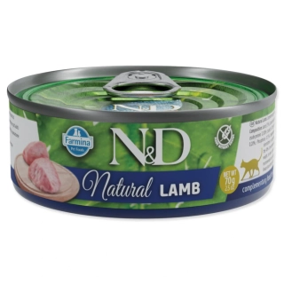 Konzerva N&D Cat Natural Lamb 70 g