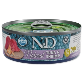 Konzerva N&D Cat Natural Tuna & Shrimp 70 g