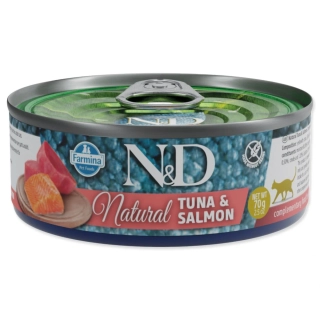 Konzerva N&D Cat Natural Tuna & Salmon 70 g