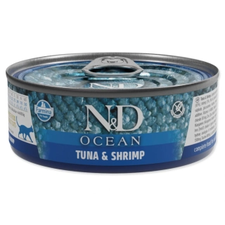 Konzerva N&D Cat Ocean Tuna & Shrimp 70 g
