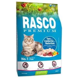 Krmivo Rasco Premium Sterilized tuňák s brusinkou a lichořeřišnicí 2kg