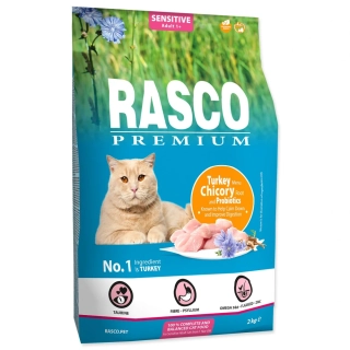Krmivo Rasco Premium Sensitive krůta s kořenem čekanky a probiotiky 2kg