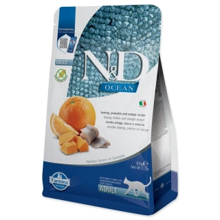Krmivo N&D Cat Ocean Herring, Pumpkin & Orange 0,3kg