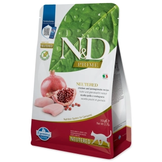 Krmivo N&D Cat Prime Neutered Chicken & Pomegranate 0,3kg